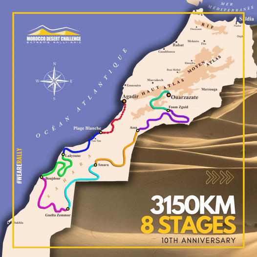 Morocco Desert Challenge 10° édition Maroc du 03 au 12 avril 2025